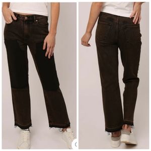 DEAR JOHN NOLAN SEPIA High-Rise Cropped Jeans.‎